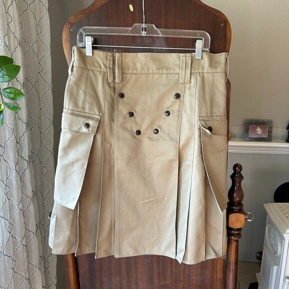 Utilikilt Other - Utilikilt Mocker Khaki Kilt 33 Cargo Utility Y2K